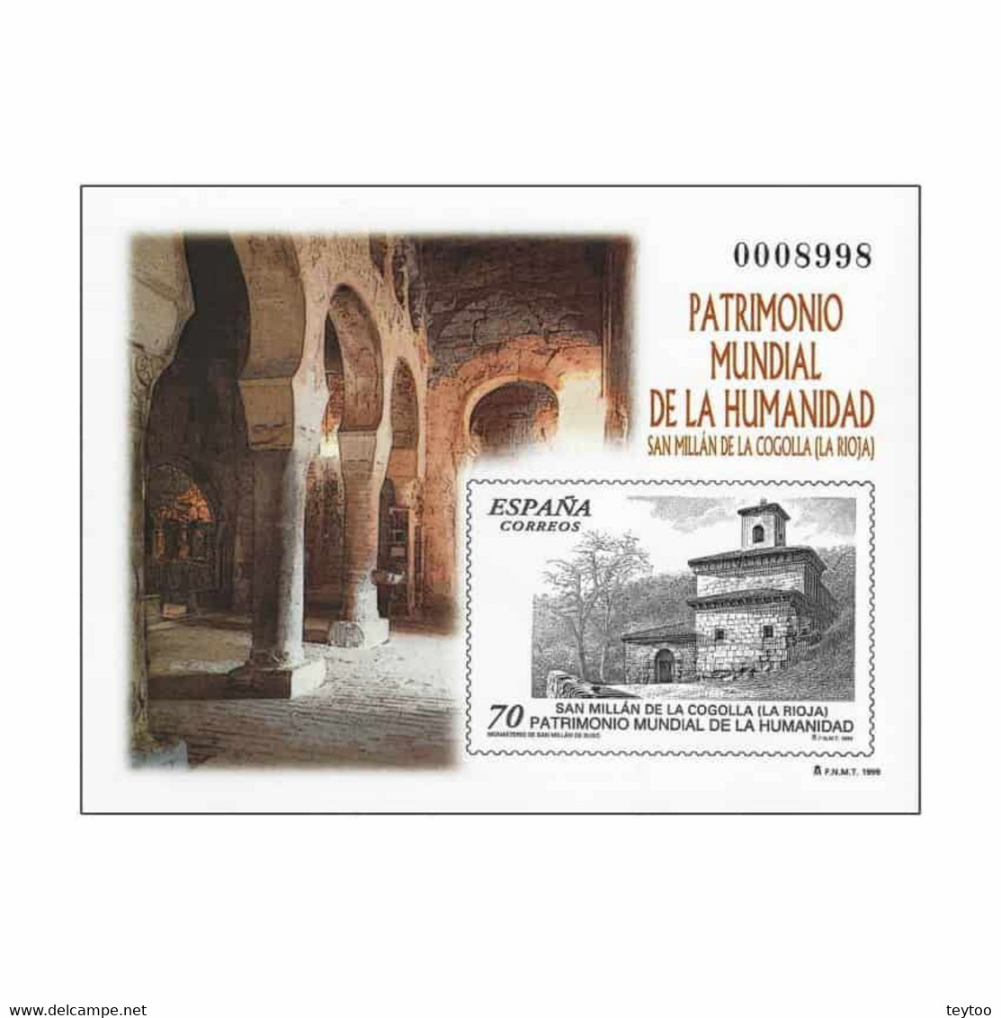 P0071# España 1999. PA. San Millán De La Cogolla (M) - ED 71 - Ensayos & Reimpresiones