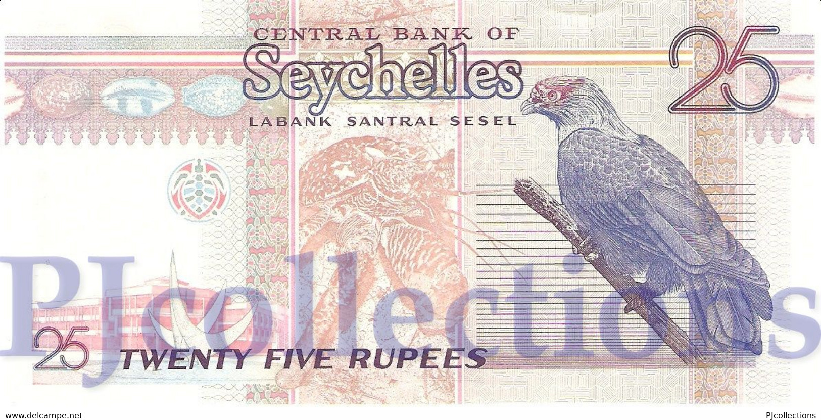 SEYCHELLES 25 RUPEES 1998/2008 PICK 37a UNC - Seychellen