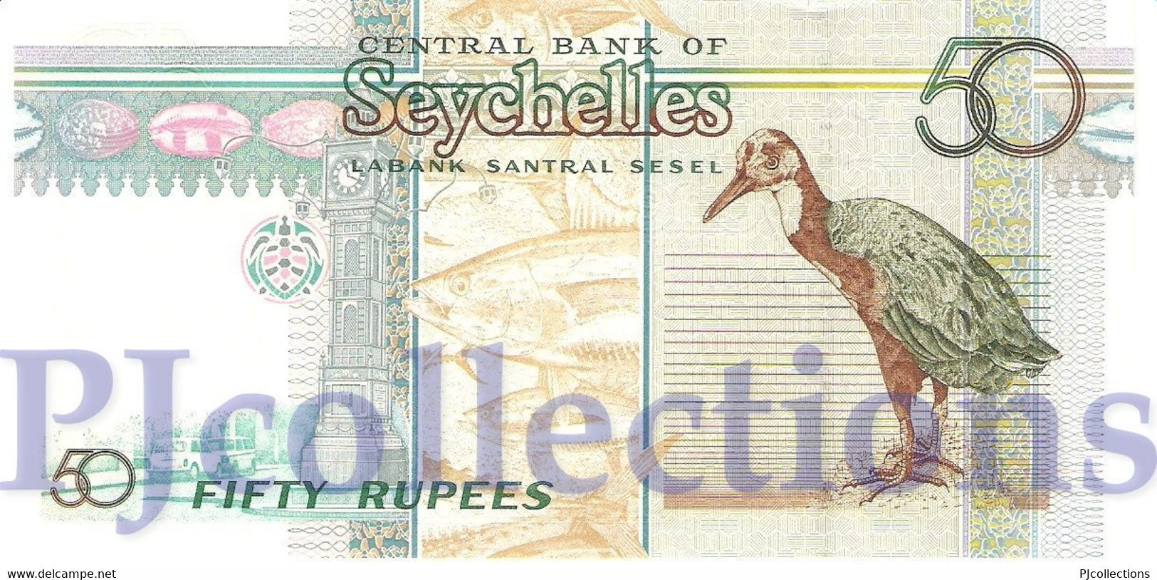 SEYCHELLES 50 RUPEES 1998 PICK 38 UNC - Seychellen