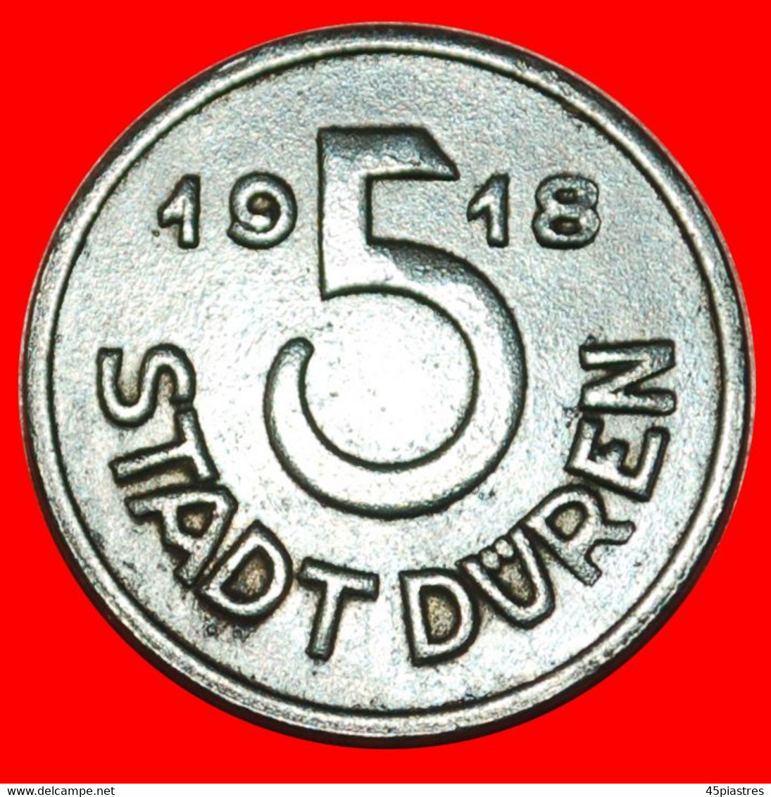 * IRON LUEDENSCHEID: GERMANY DUEREN ★ 5 PFENNIGS 1918! TO BE PUBLISHED! LOW START! ★ NO RESERVE! - Monetary/Of Necessity