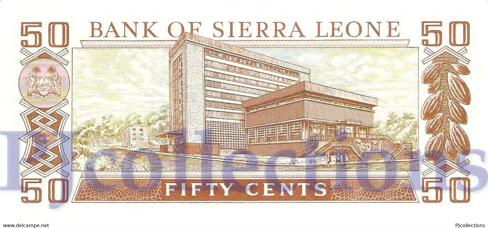 SIERRA LEONE 50 CENTS 1984 PICK 4e UNC - Sierra Leone