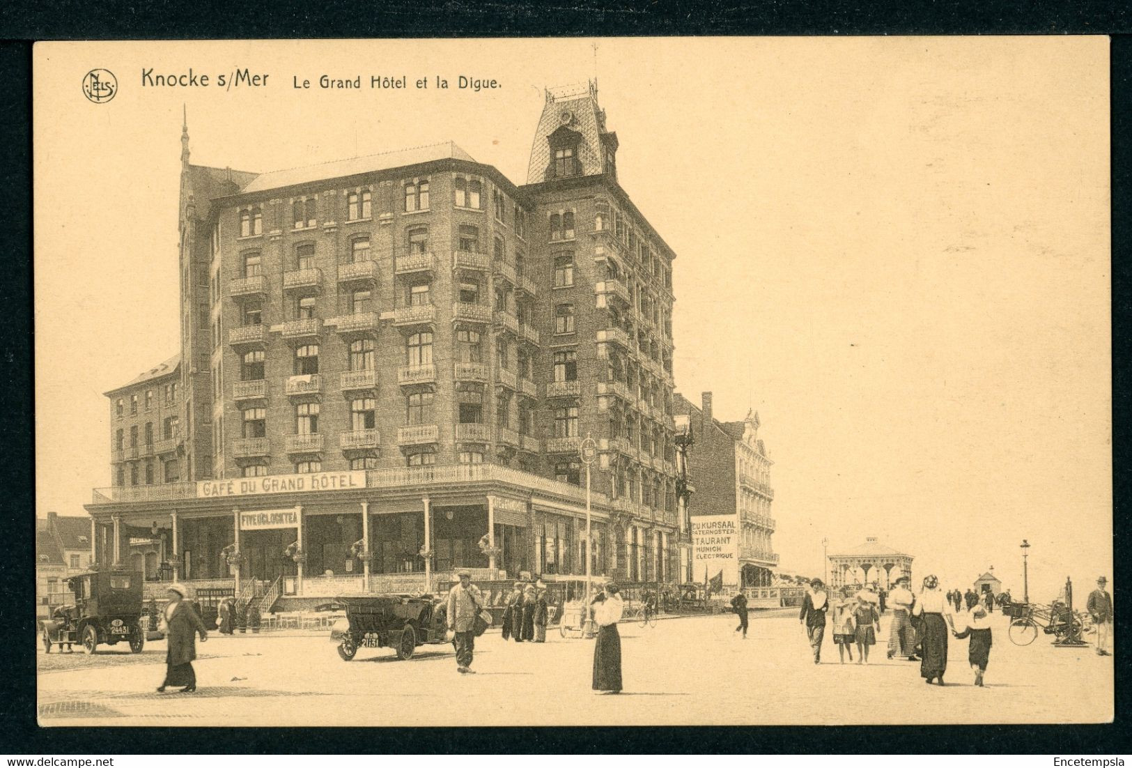 CPA - Carte Postale - Belgique - Knocke Sur Mer - Le Grand Hôtel Et La Digue (CP22083) - Knokke