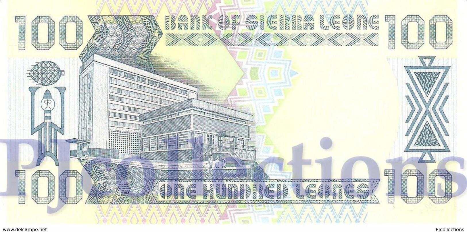 SIERRA LEONE 100 LEONES 1990 PICK 18c UNC - Sierra Leone