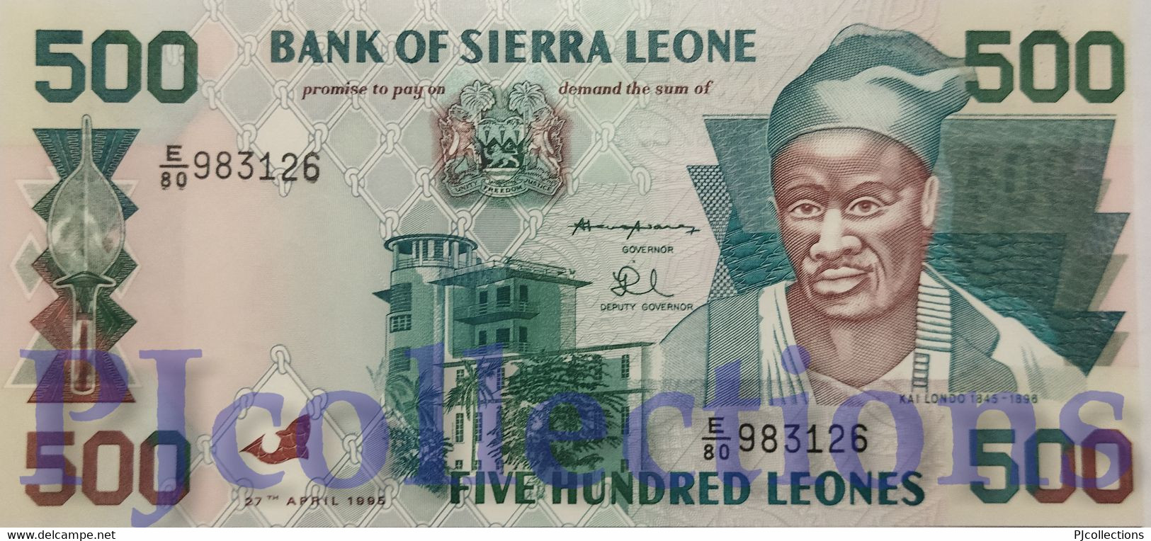 SIERRA LEONE 500 LEONES 1995 PICK 23a UNC - Sierra Leone