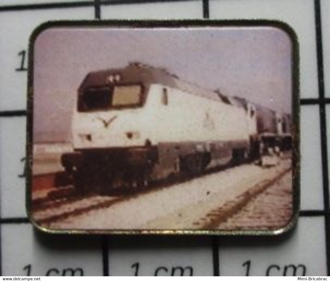 1315b Pin's Pins / Beau Et Rare / TRANSPORTS / LOCOMOTIVE A IDENTIFIER PHOTO COULEUR - Transports