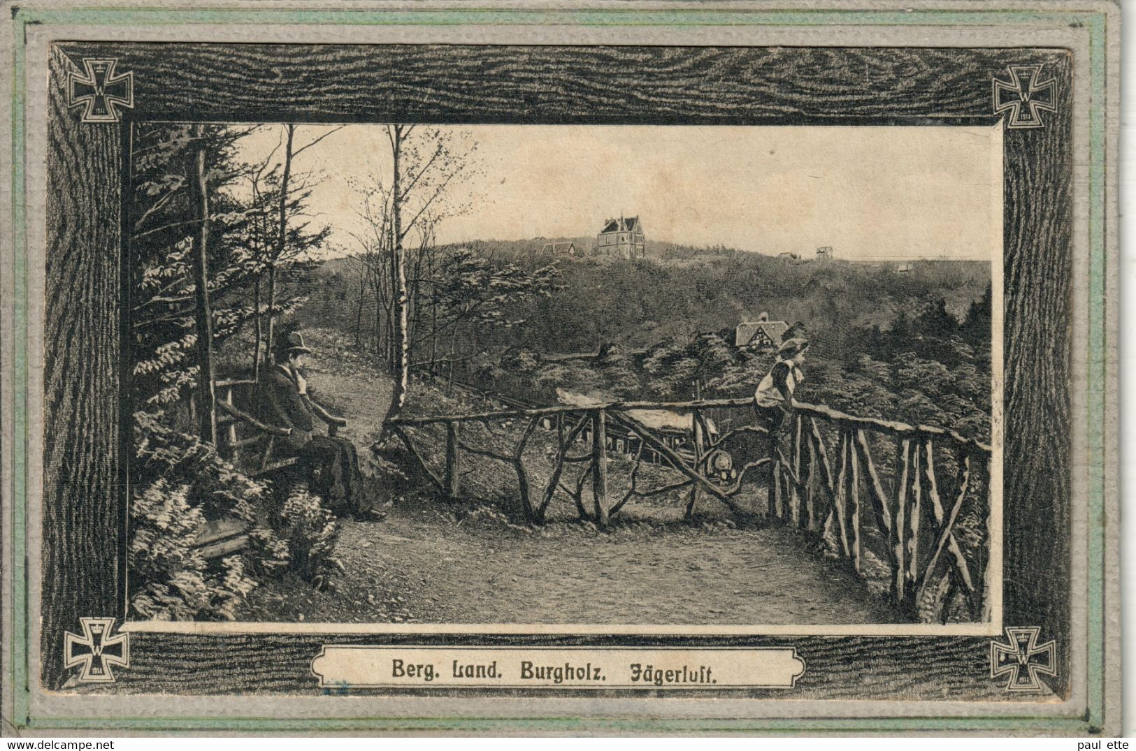 CPA- (Allemagne-Hesse) - BURGHOLZ - Jägerluft Im Berg Land - 1917 - Kirchhain