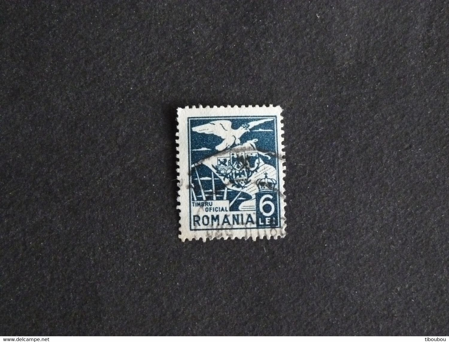 ROUMANIE ROMANIA ROMINA YT SERVICE 7 OBLITERE - AIGLE ET ARMOIRIES - Dienstmarken