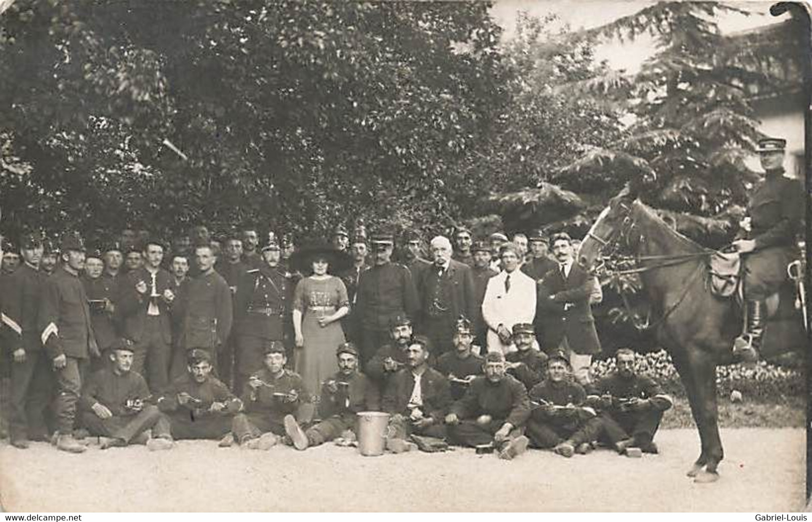 Carte-Photo: Morat Schweizer Armee - Armée Suisse - Militaria Cavalier Cheval Notables Officiers - Murten