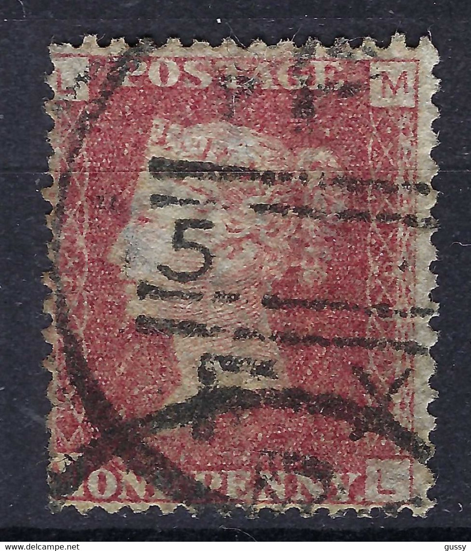 GRANDE BRETAGNE 1858-64: Le Y&T 26, Pl.199, Lettres ML, Obl. - Ungebraucht