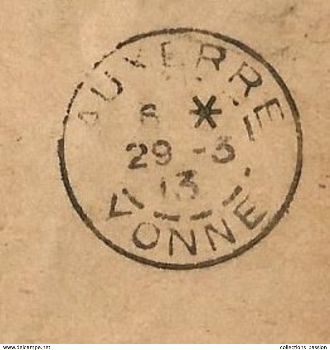 Entier Postal Sur Carte Lettre,  HERY Pour AUXERRE,  YONNE,  1913,  3 Scans - Cartes-lettres