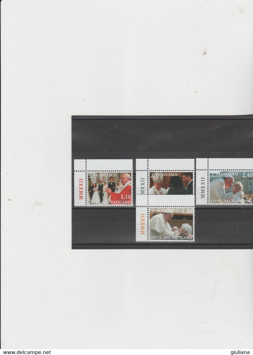 Vaticano 2022    - (Michel) 2015/18**  A..d.f. LUSSO "Pontificate Of Pope Francis MMXXII" Facciale - Unused Stamps