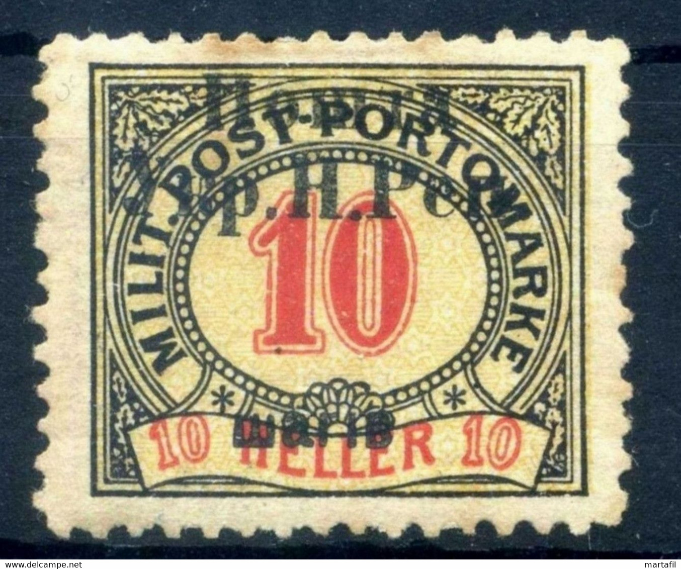 1918 Ukraine Ucraina Occidentale N.103 RARO FIRMATO (segnatasse Di Bosnia Sovrastampato) * - Oekraïne & Oost-Oekraïne