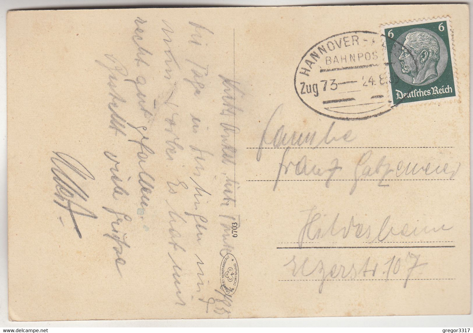 C1486) NORTHEIM A. Harz - Hl. Geiststift ALT !! Bahnpost 1935 - Northeim