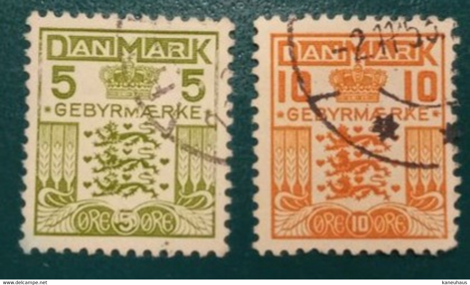 1934 Michel-Nr. 17/18 Gestempelt (DNH) - Steuermarken