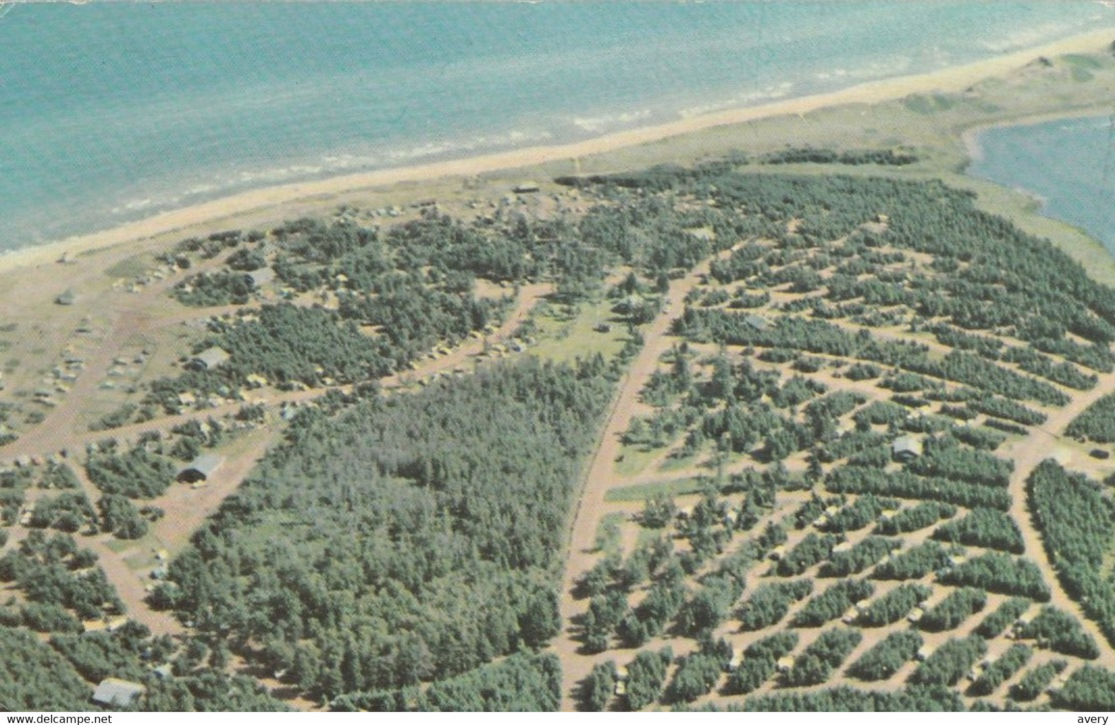 Aerial View Of Cavendish Camping Area, Prince Edward Island  Glue On Back Colle En Dos - Other & Unclassified