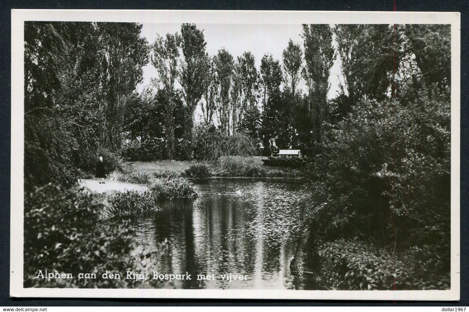 Alphen Aan Den Rijn , Bospark Met Vijver  - NOT USED -  2 Scans For Condition.(Originalscan !!) - Alphen A/d Rijn