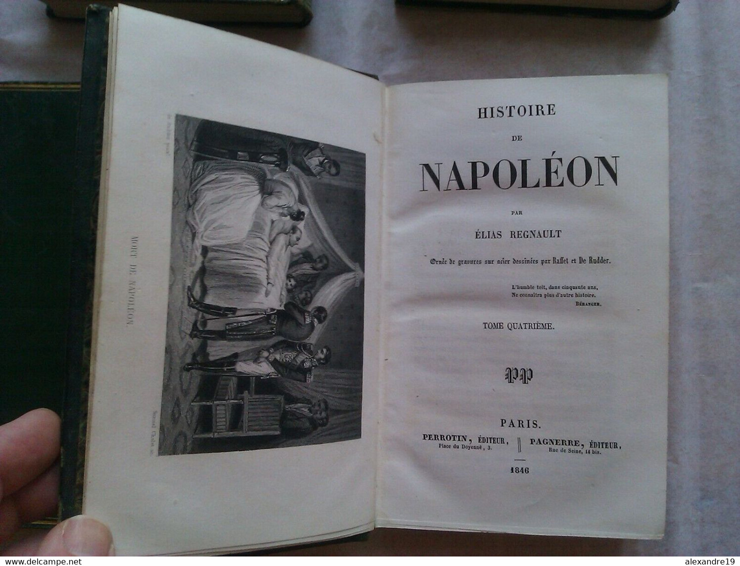 Elias Regnault, Histoire Napoléon 1846 - 4 Vol. Illustrés Premier Empire - 1801-1900