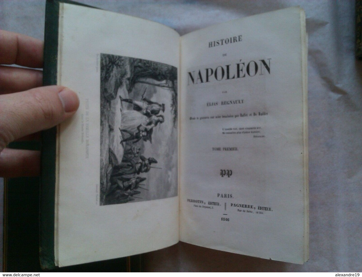 Elias Regnault, Histoire Napoléon 1846 - 4 vol. illustrés Premier Empire