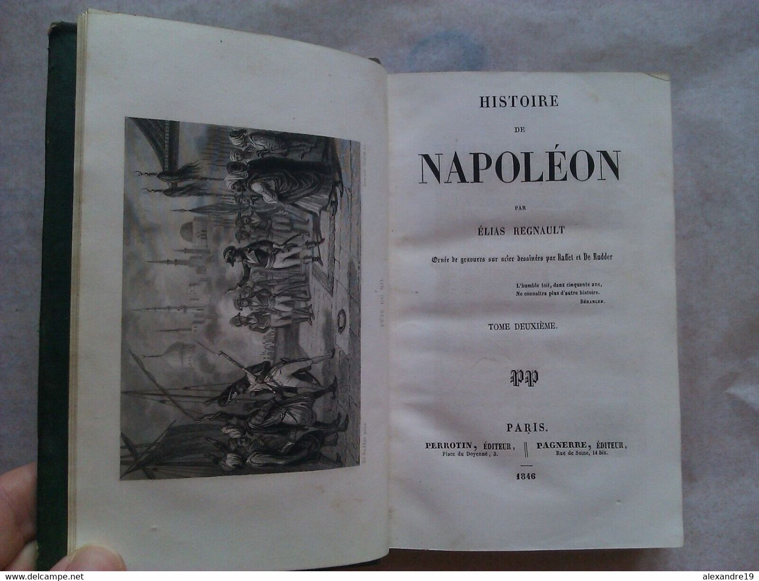 Elias Regnault, Histoire Napoléon 1846 - 4 vol. illustrés Premier Empire