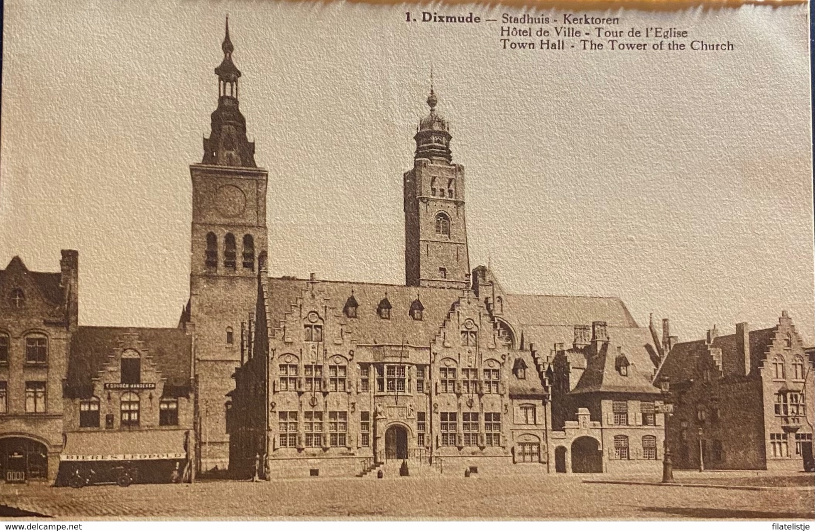 Diksmuide Stadhuis En Kerktoren Niet Gelopen - Diksmuide