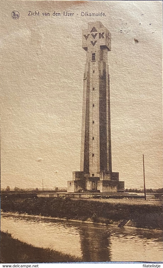 Diksmuide De Ijzertoren  Gelopen 1935 - Diksmuide