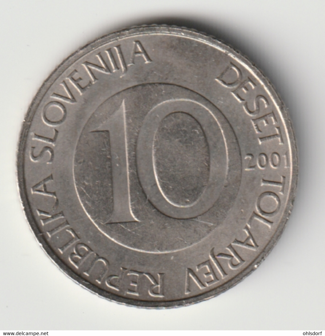 SLOVENIA 2001: 10 Tolarjev, KM 41 - Slovenia