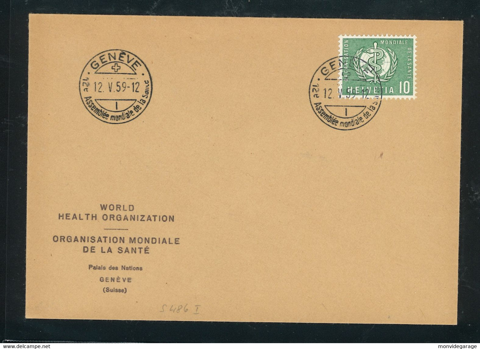 Assemblée Mondiale De La Santé  - 12 05 1959 - Premier Jour - Genève - OMS - 29/1 - OMS