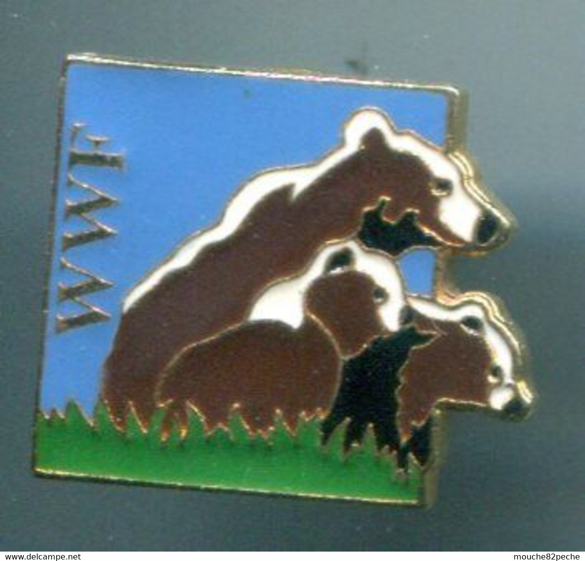 PIN'S  - WWF - FAMILLE OURS - Animaux