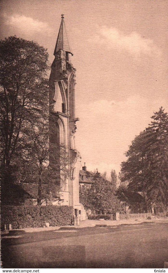 15872  ASNIERES Sur OISE Abbaye De Royaumont  Ruines De L Abbatiale Tourelle D' Escalier         (2 Scans) 95 - Asnières-sur-Oise