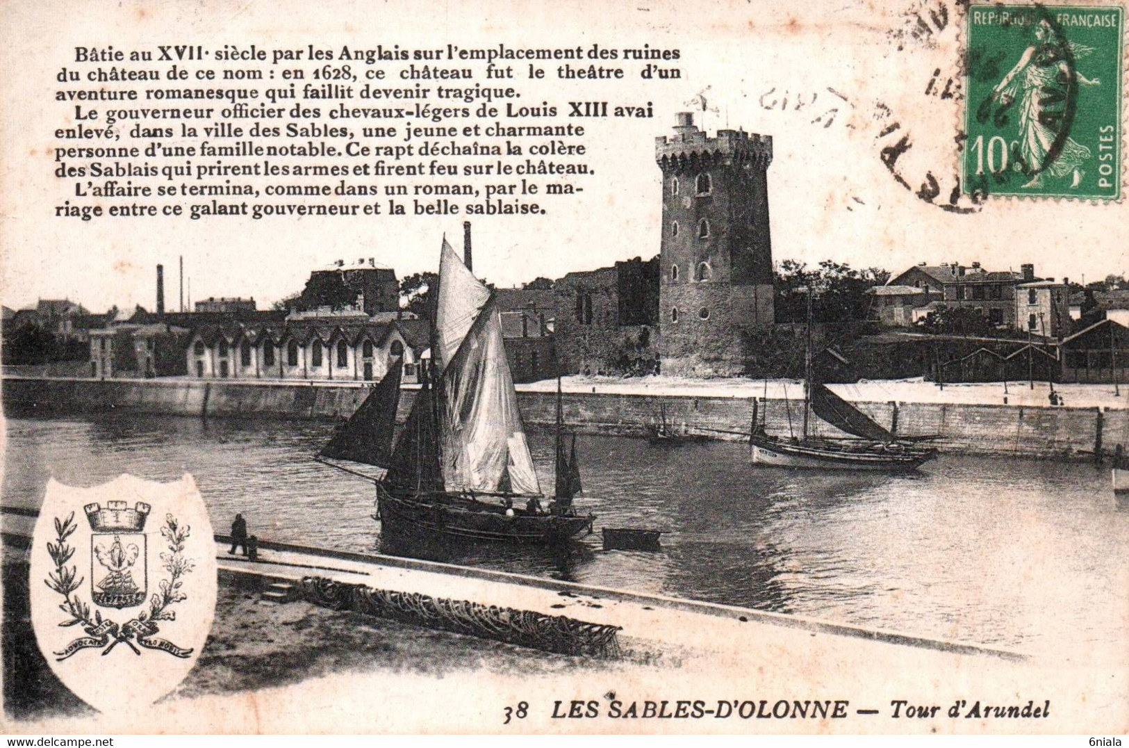 15882 LES SABLES D OLONNE   Tour D' ARUNDEL    (2 Scans) 85 - Sables D'Olonne