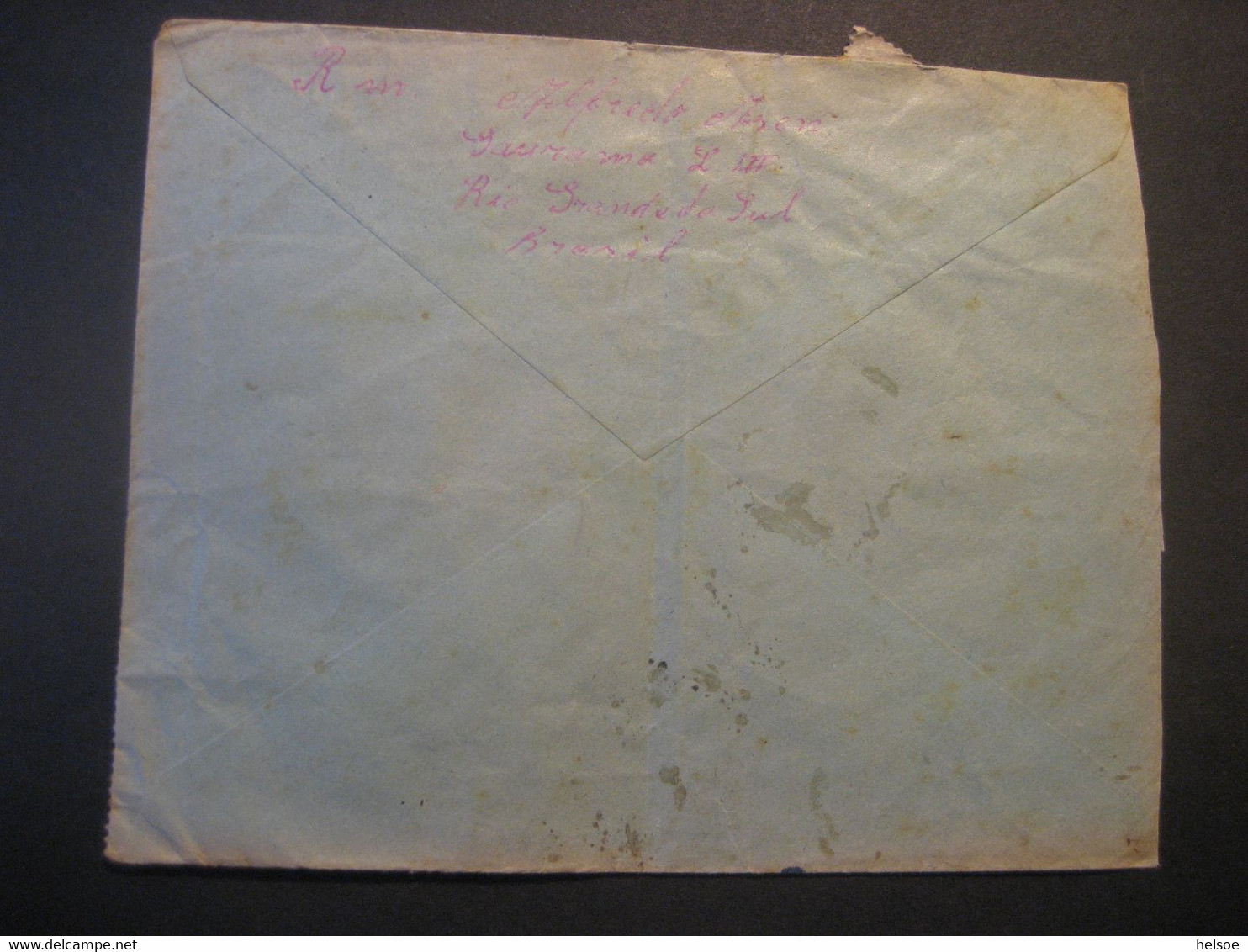 Brasilien 1957- Reco Beleg Gelaufen Von Guarama Nach Schneegattern - Briefe U. Dokumente