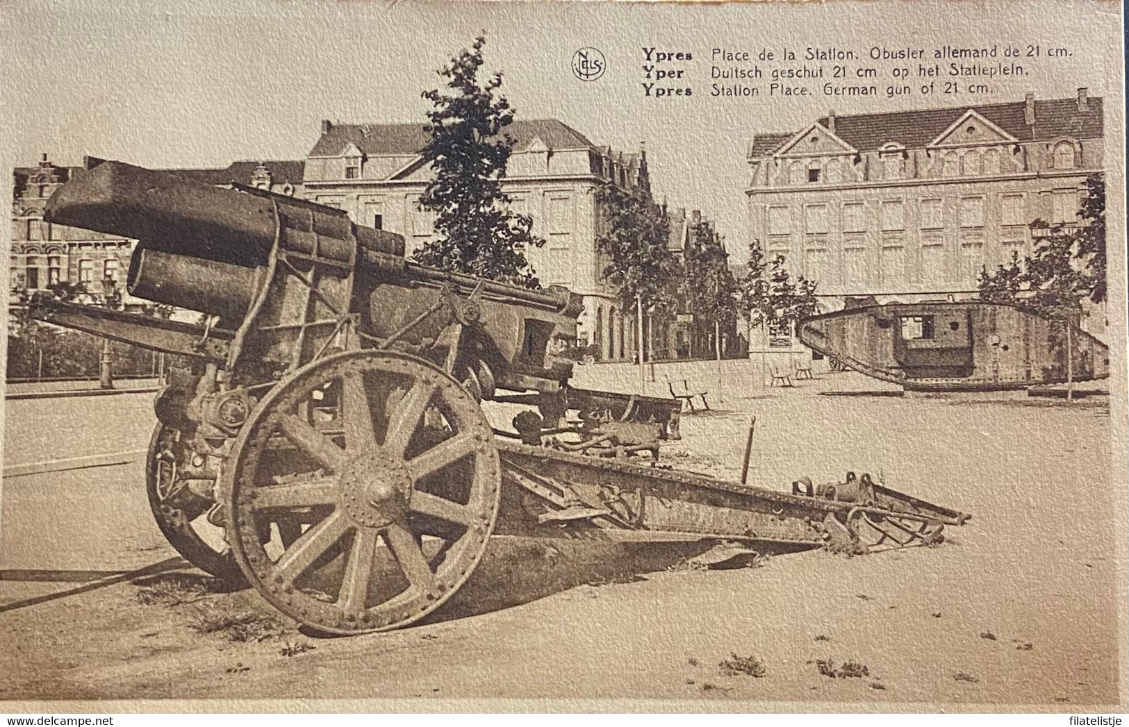 Ieper Duits Geschut Op Het Stationsplein Niet Gelopen - Ieper