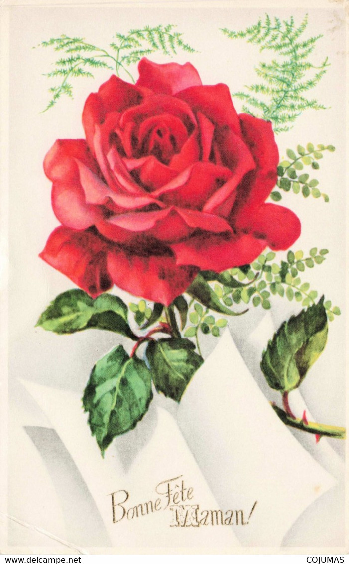 BONNE FETE MAMAN - S04644 - Fleurs - Roses - Pli -  L1 - Día De La Madre