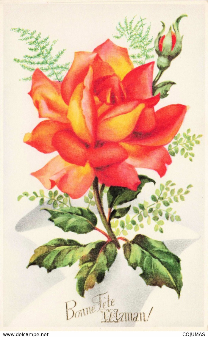 BONNE FETE MAMAN - S04645 - Fleurs - Roses - L1 - Día De La Madre