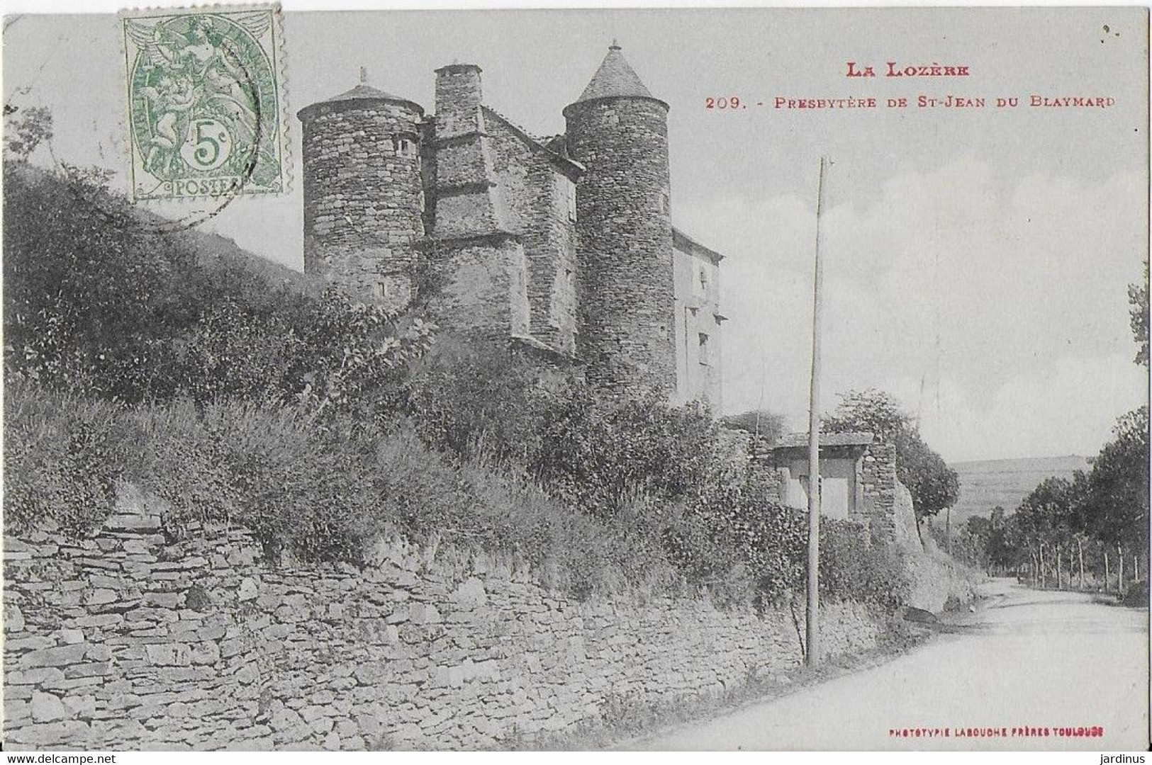 LA LOZERE :Presbytère De St. Jean Du Blaymard - Le Bleymard