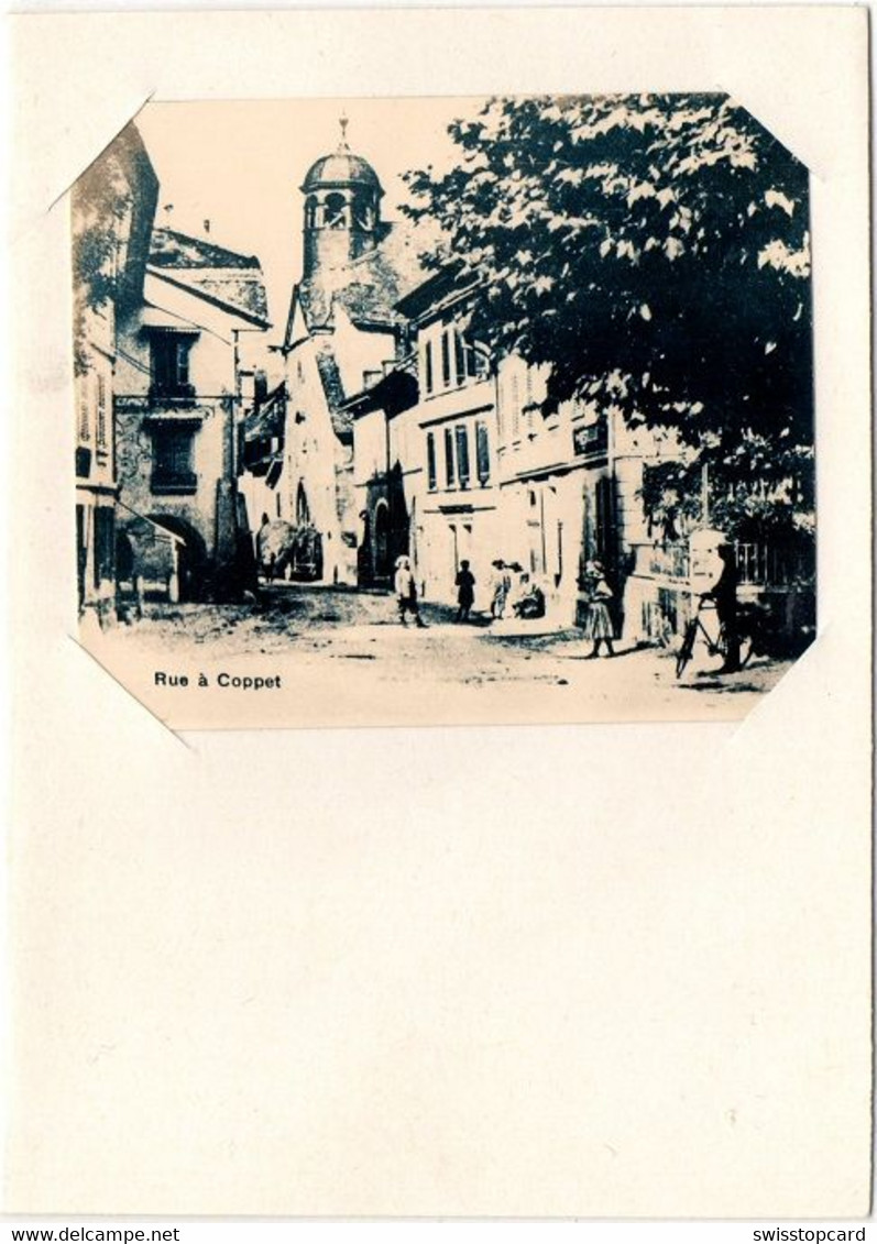 Rue à COPPET Photo T. Et D. Morel Coppet (Photo In Faltkarte Eingesteckt) - Coppet