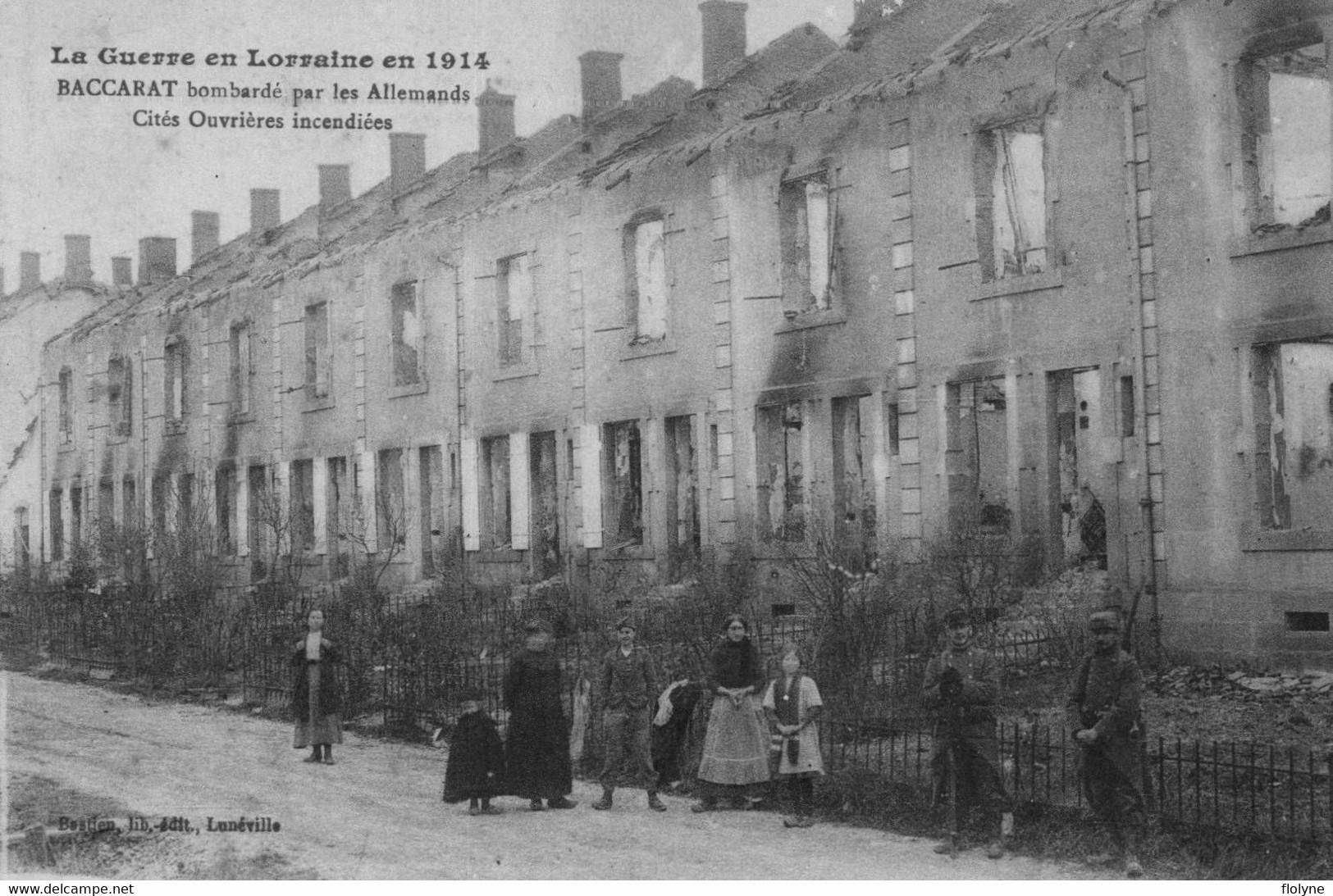 Baccarat - Les Cités Ouvrières Incendiées - La Ville Bombardée Par Les Allemands - Ww1 - Baccarat