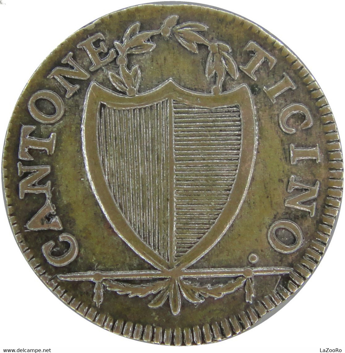 LaZooRo: Switzerland TICINO 3 Soldi 1813 UNC - Silver - Tesino