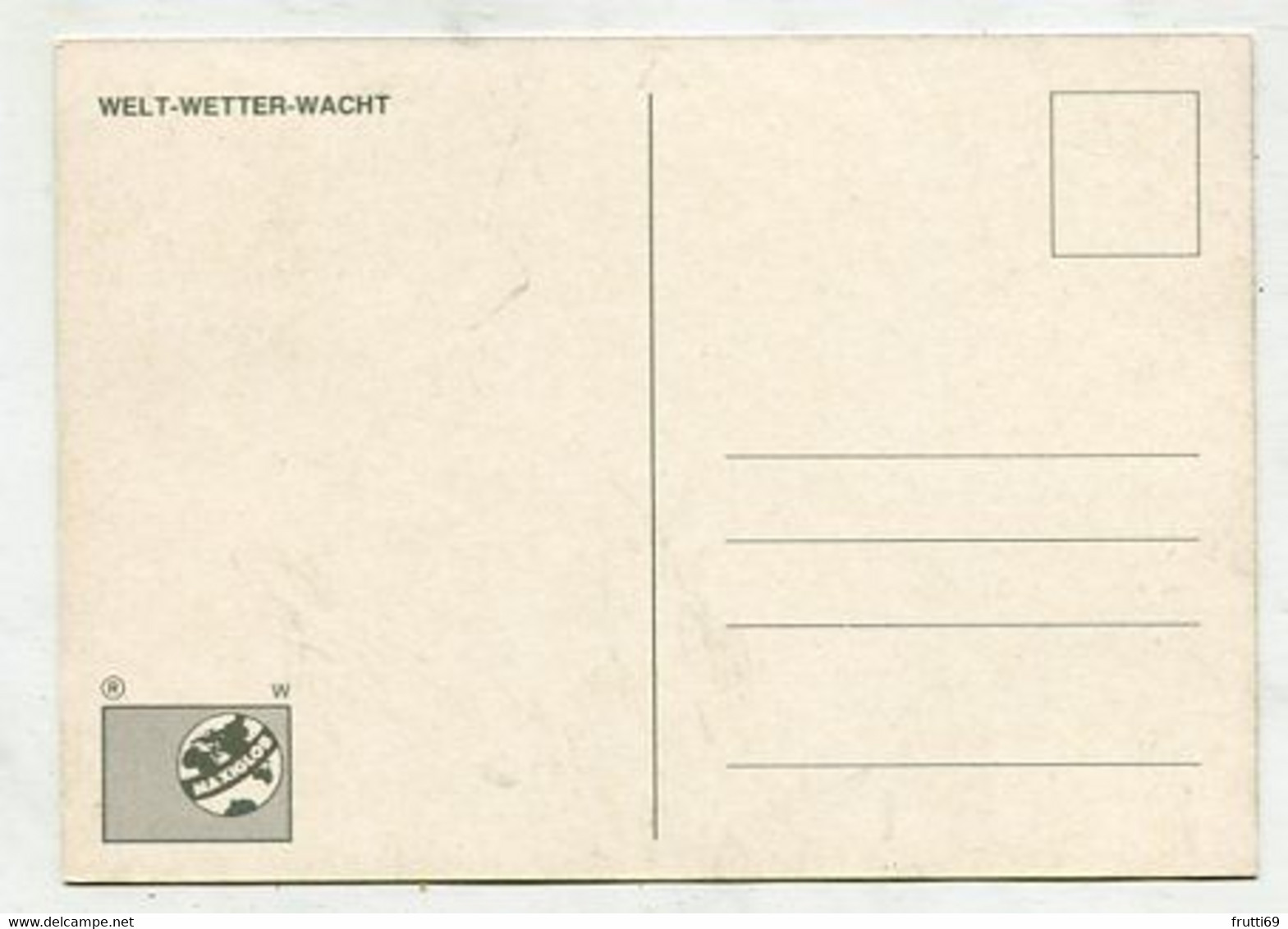 MC 099044 UNO VIENNA - Wien - Welt-Wtter-Wacht - Tarjetas – Máxima