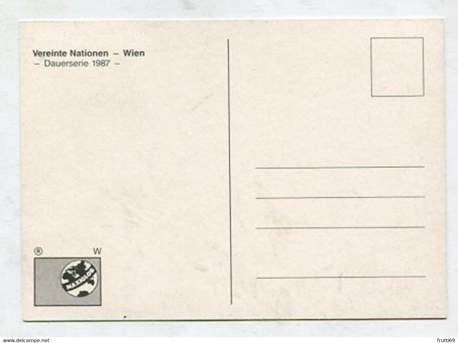 MC 099056 UNO VIENNA - Wien - Dauerserie 1967 - Maximum Cards