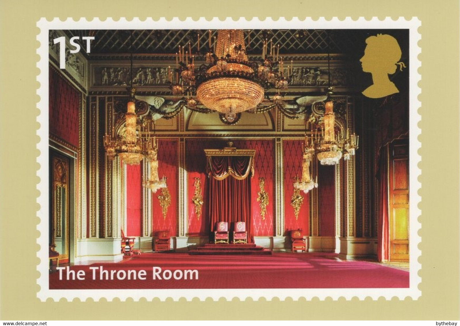 Great Britain 2014 PHQ Card Sc 3285a 1st The Throne Room Buckingham Palace - PHQ Cards