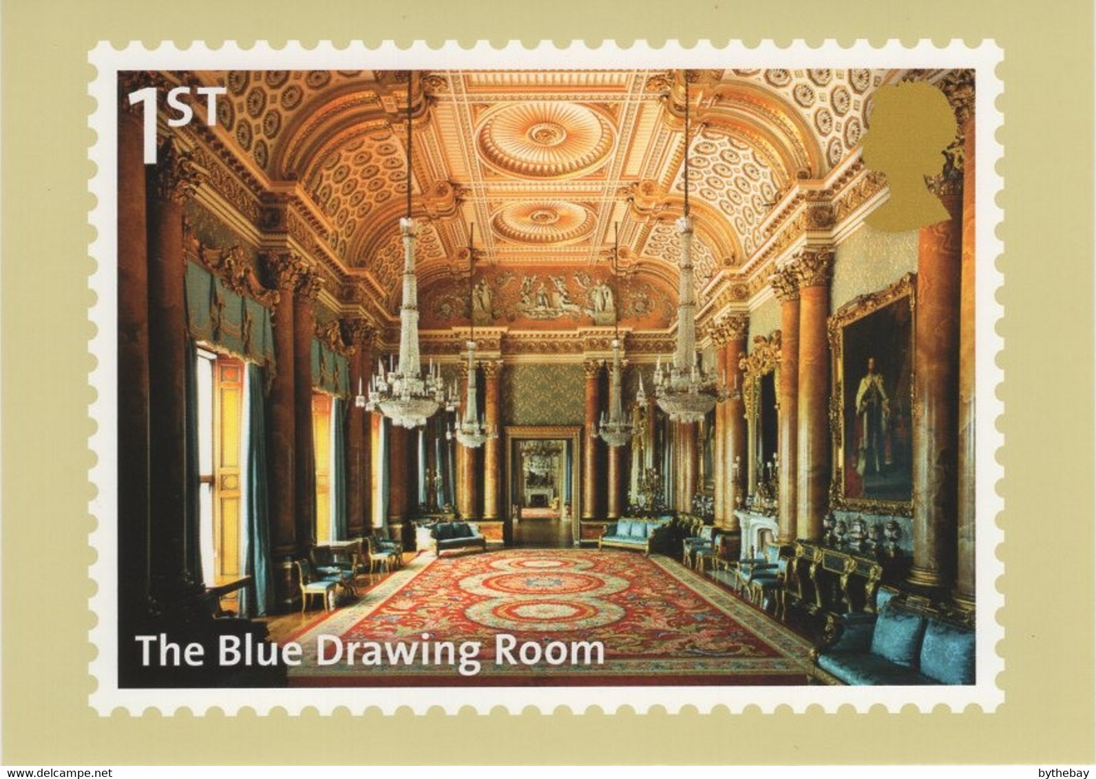 Great Britain 2014 PHQ Card Sc 3285b 1st The Blue Drawing Room Buckingham Palace - Tarjetas PHQ