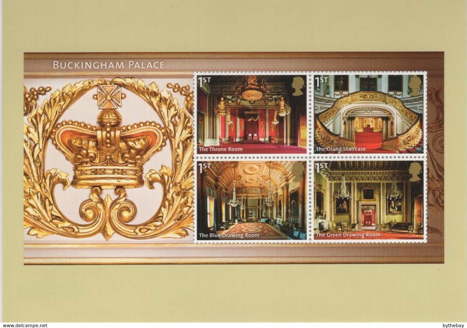 Great Britain 2014 PHQ Card Sc 3285 1st Rooms In Buckingham Palace - Tarjetas PHQ