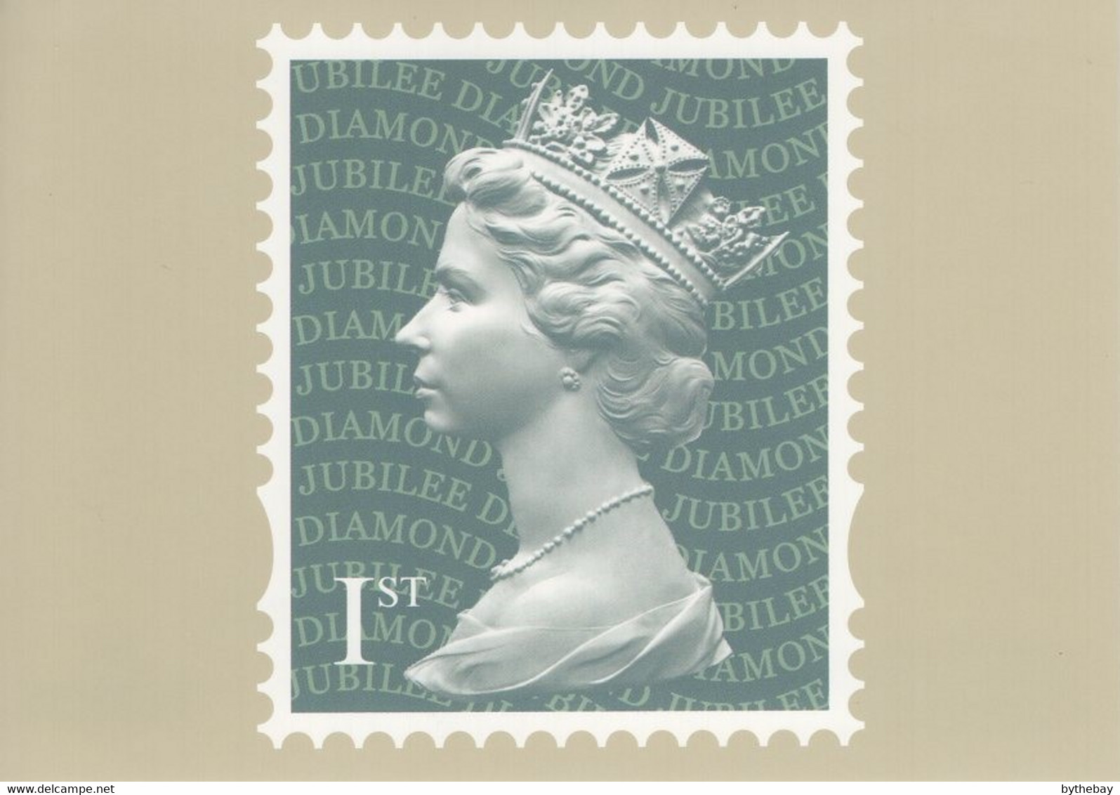 Great Britain 2012 PHQ Card Sc 2996f 1st QEII Image Machin Diamond Jubilee - Carte PHQ