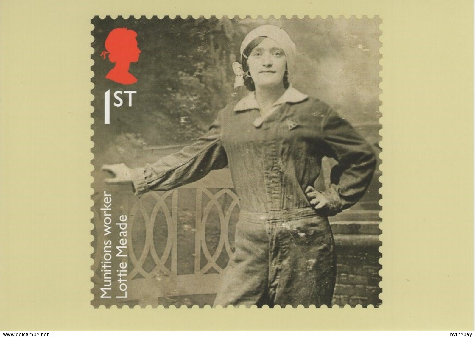 Great Britain 2016 PHQ Card Sc 3507 1st Munitions Worker Lottie Meade - Tarjetas PHQ