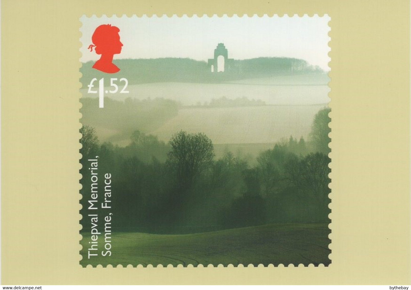 Great Britain 2016 PHQ Card Sc 3511 1.52pd Thiepval Memorial, Somme, France - PHQ Cards