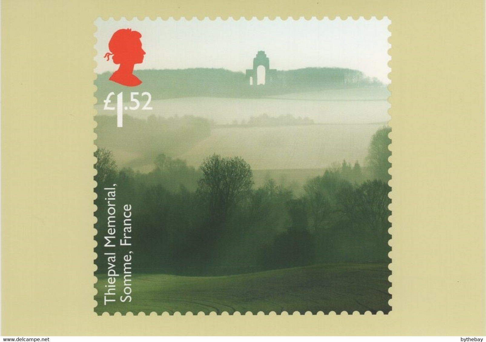 Great Britain 2016 PHQ Card Sc 3511 1.52pd Thiepval Memorial, Somme, France - PHQ Karten