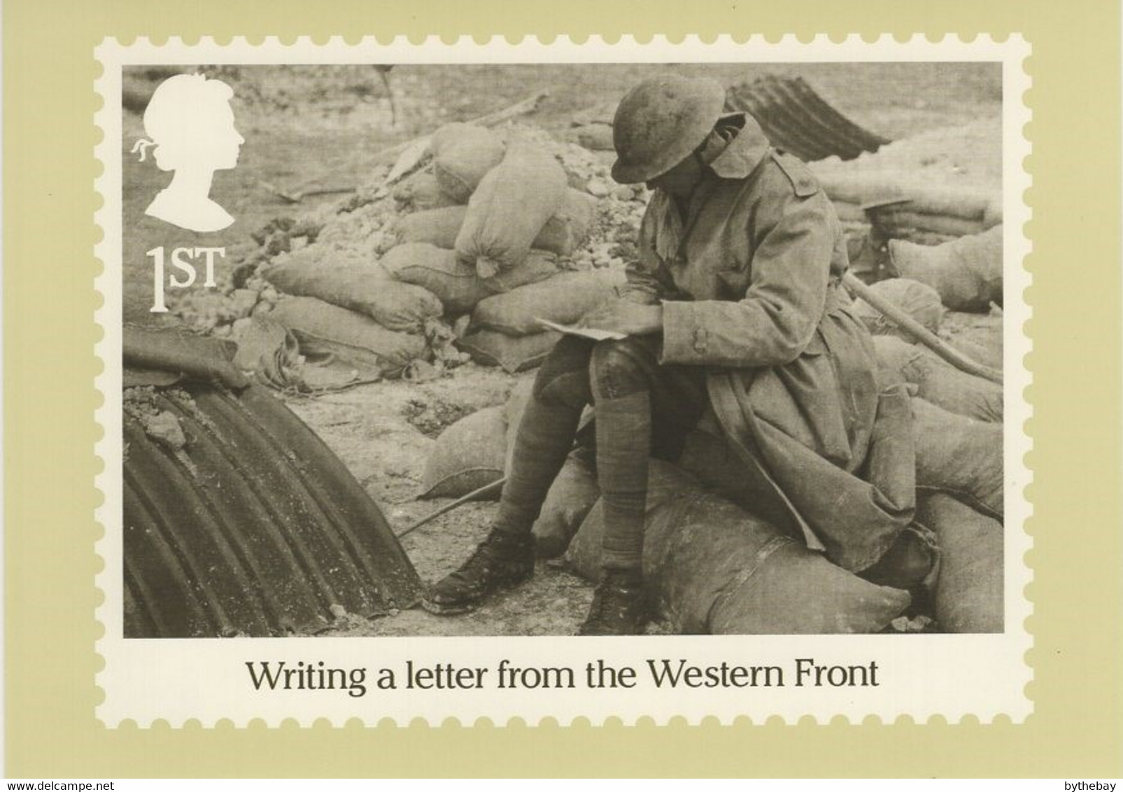 Great Britain 2016 PHQ Card Sc 3513b 1st Writing A Letter From Western Front - Tarjetas PHQ