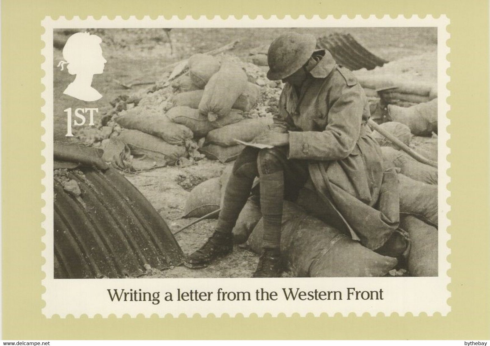 Great Britain 2016 PHQ Card Sc 3513b 1st Writing A Letter From Western Front - PHQ-Cards