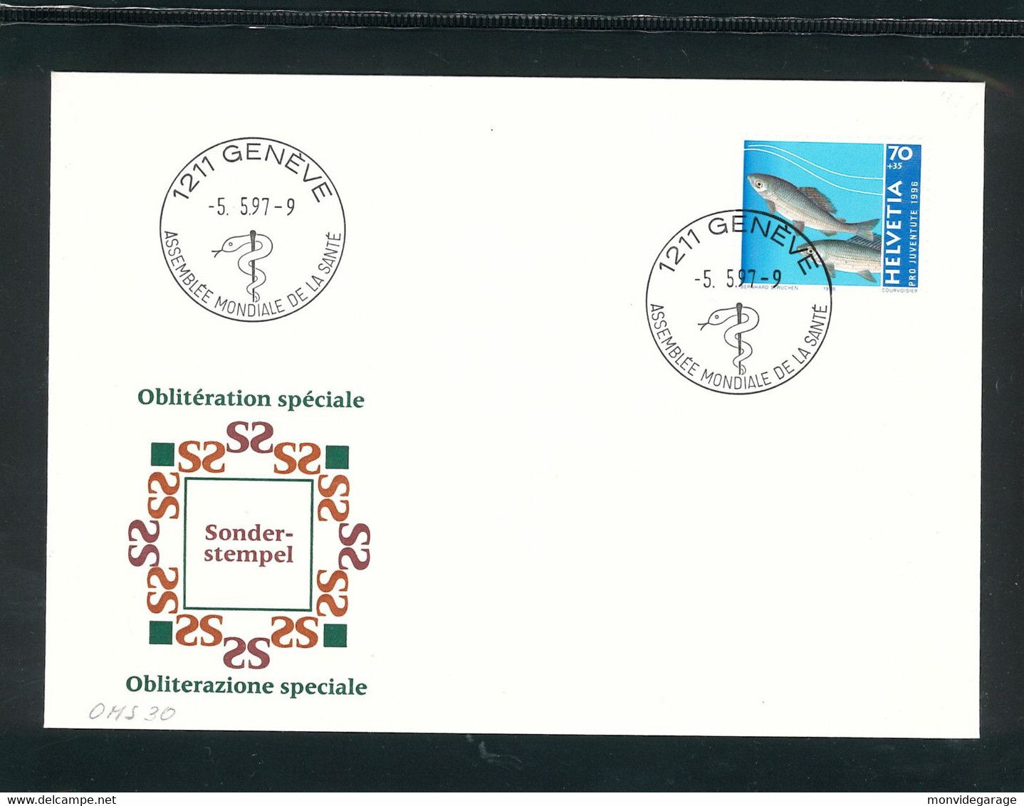 Assemblée Mondiale De La Santé - Oblitération Spéciale - 05 05 1997 - Premier Jour - Genève - OMS - 48/2 - OMS